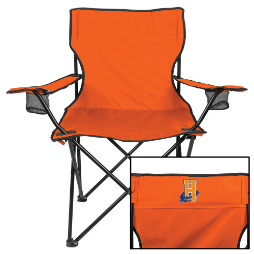 Community College Deluxe Orange Captains Chair-Hostos H w/Alligator