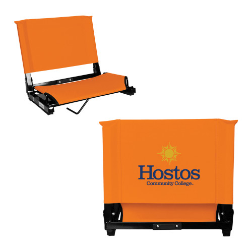 Community College Stadium Chair Orange-Hostos Community College w/Sun