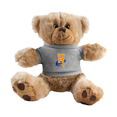 Community College Plush Big Paw 8 1/2 inch Brown Bear w/Grey Shirt-Hostos H w/Alligator