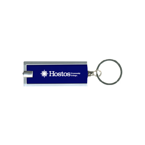 Community College Turbo Royal Flashlight Key Holder-Hostos Community College w/Sun Flat