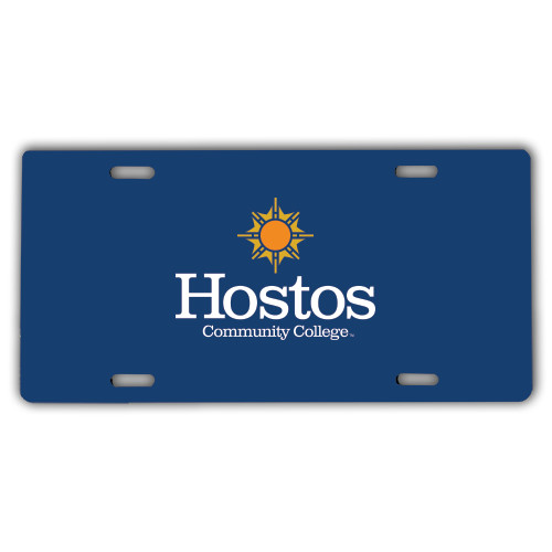 Community College License Plate-Hostos Community College w/Sun Stacked