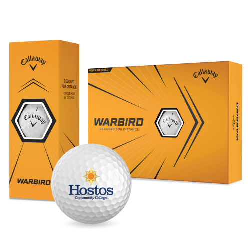 Community College Callaway Warbird Golf Balls 12/pkg-Hostos Community College w/Sun Stacked