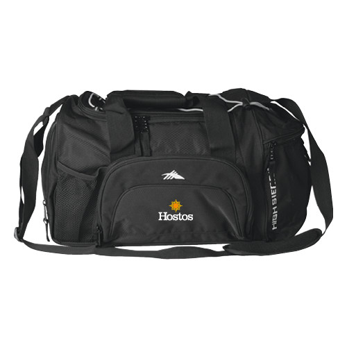 Community College High Sierra Black Switch Blade Duffel-Hostos w/Sun