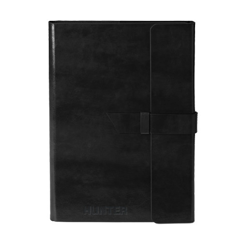 Fabrizio Black Portfolio w/Loop Closure-Hunter Engraved
