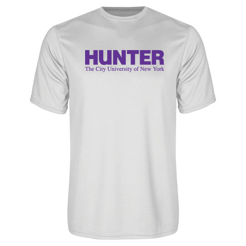 White Performance Tee-Official Logo