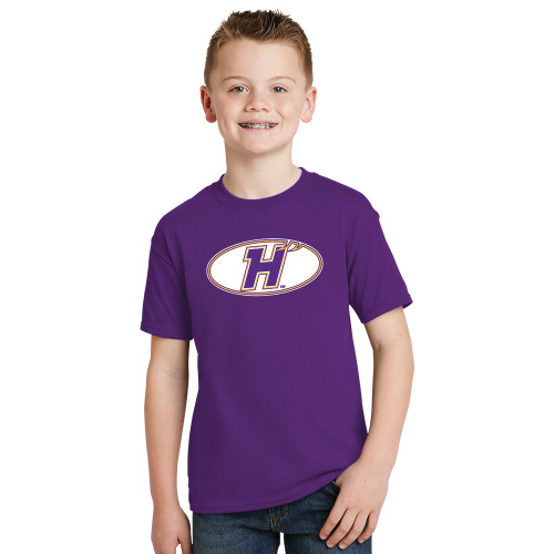 Youth Purple T Shirt-H Mark