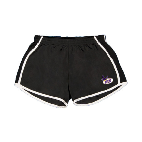 Womens Black/White Team Short-Hunter College