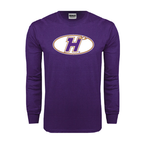 Purple Long Sleeve T Shirt-H Mark