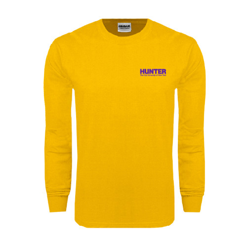 Gold Long Sleeve T Shirt-Official Logo
