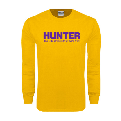 Gold Long Sleeve T Shirt-Official Logo