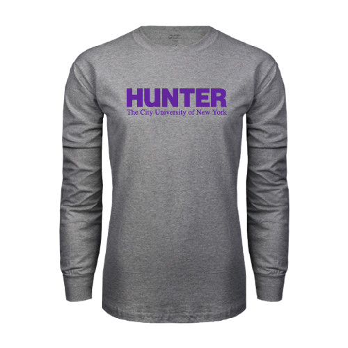 Grey Long Sleeve T Shirt-Official Logo