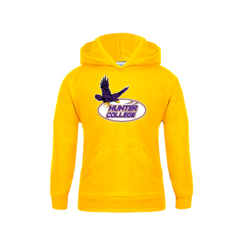 Youth Gold Fleece Hoodie-Hunter College