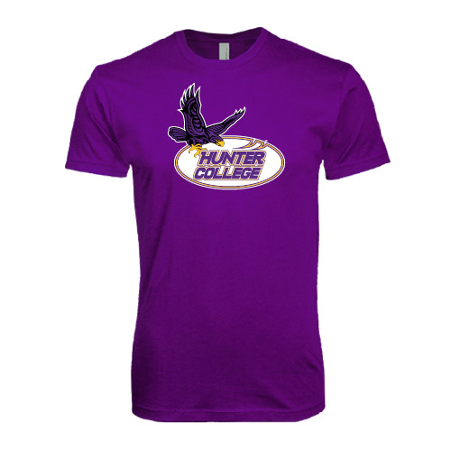 Next Level Purple SoftStyle T Shirt-Hunter College