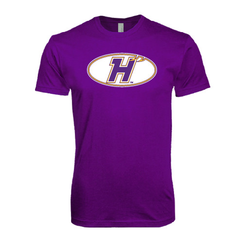 Next Level Purple SoftStyle T Shirt-H Mark