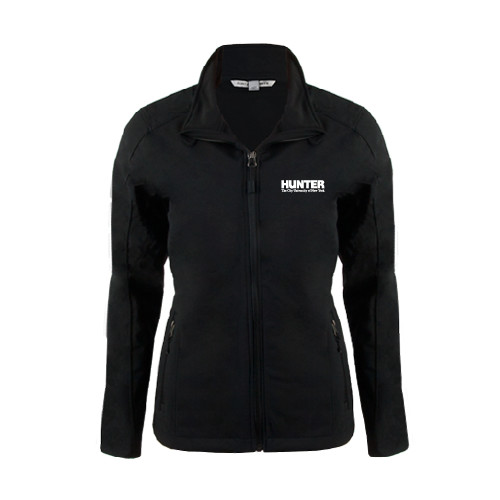 Womens Black Softshell Jacket-Official Logo