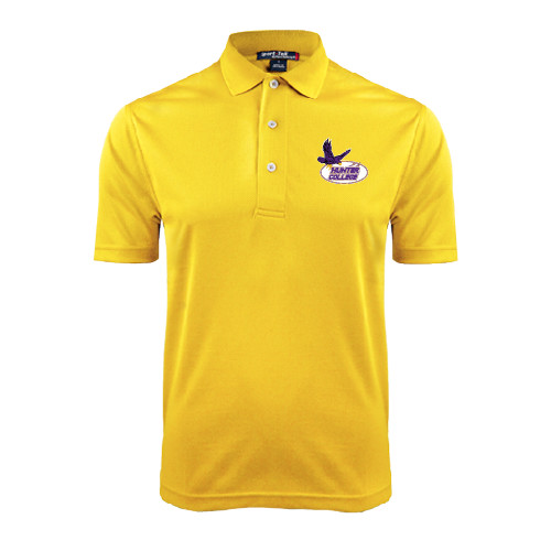 Gold Dry Mesh Polo-Hunter College