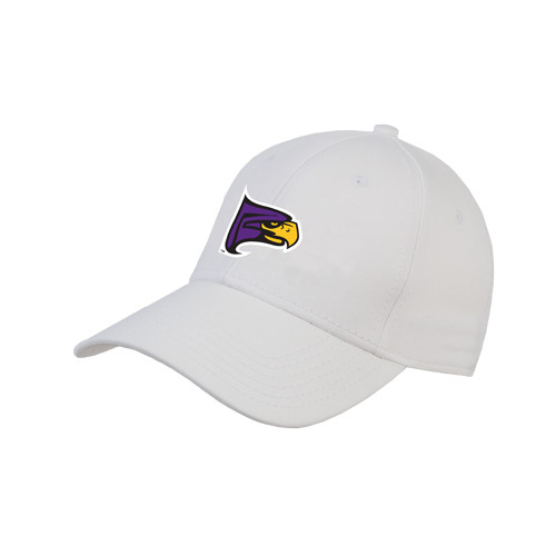 White Structured Adjustable Pro Style Hat-Hawk Head