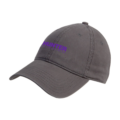 Charcoal Unstructured Adjustable Low Profile Hat-Official Logo