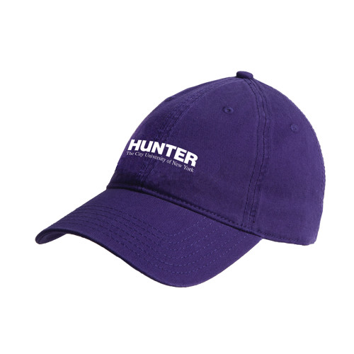 Purple Unstructured Adjustable Low Profile Hat-Official Logo