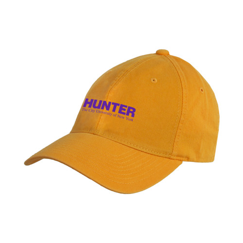 Gold Unstructured Adjustable Low Profile Hat-Official Logo