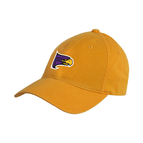 Gold Unstructured Adjustable Low Profile Hat-Hawk Head