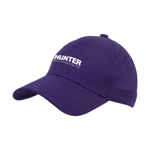 Purple Structured Adjustable Pro Style Hat-Official Logo