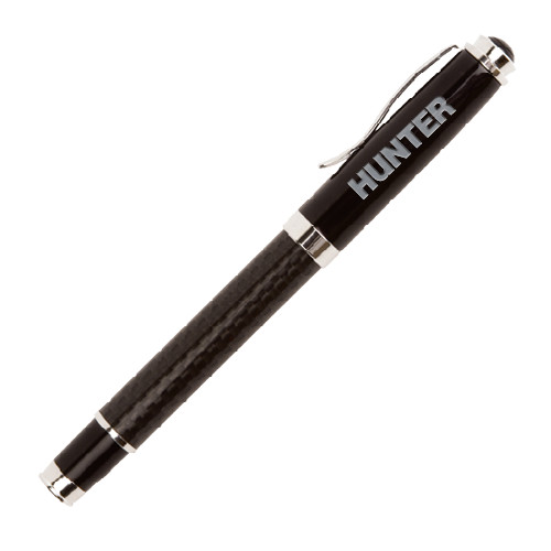 Luna Black Rollerball Pen-Hunter Engraved