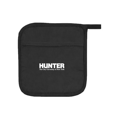 Quilted Canvas Black Pot Holder-Official Logo