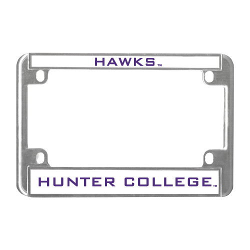 Metal Motorcycle License Plate Frame in Chrome-Moscot