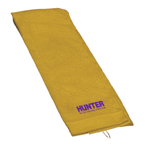 Gold Golf Towel-Official Logo