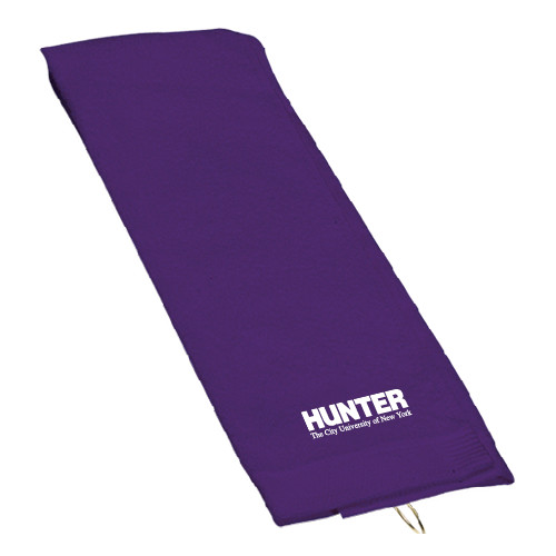 Purple Golf Towel-Official Logo