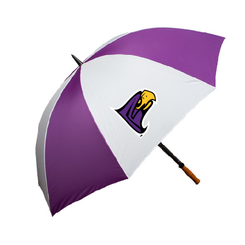 64 Inch Purple/White Umbrella-Hawk Head