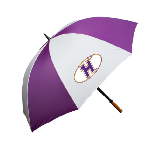 64 Inch Purple/White Umbrella-H Mark