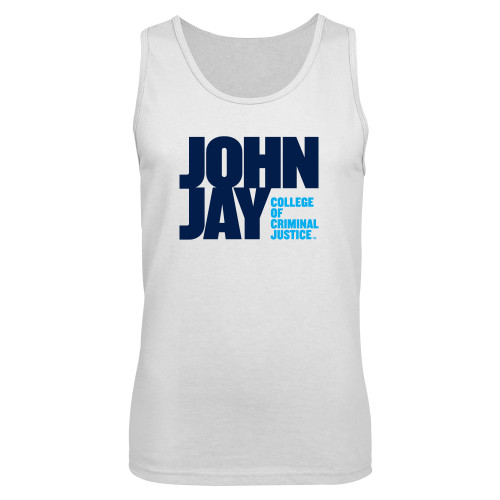 White Tank Top-John Jay College of Criminal Justice Primary Mark