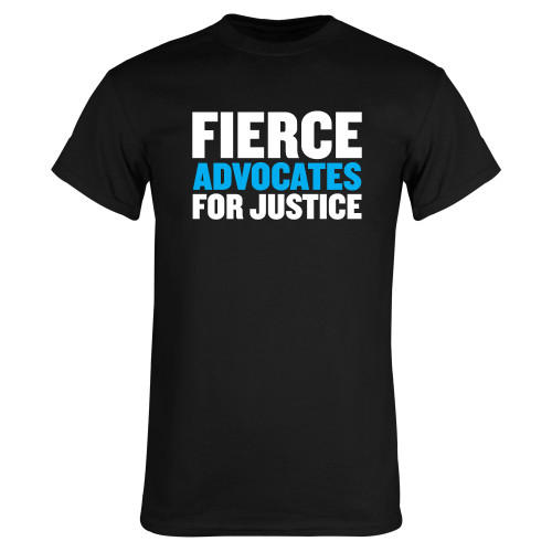 Black T Shirt-John Jay College of Criminal Justice Fierce Advocates For Justice
