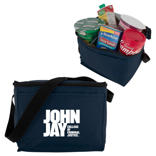 Six Pack Navy Cooler-John Jay College of Criminal Justice Primary Mark