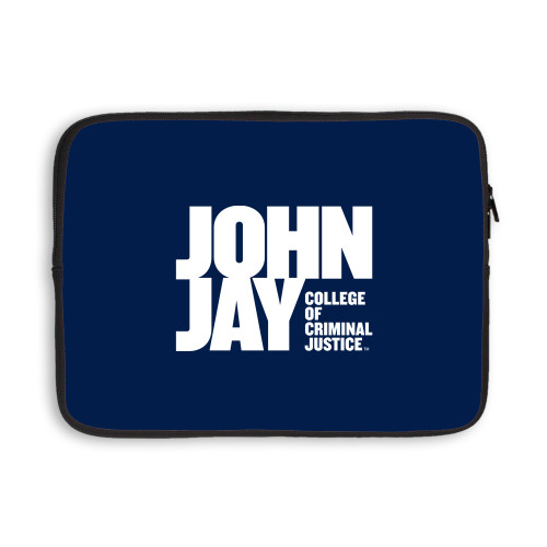 13 inch Neoprene Laptop Sleeve-John Jay College of Criminal Justice Primary Mark
