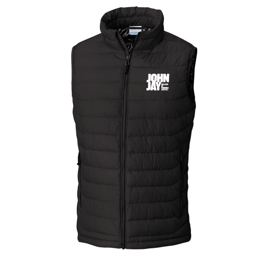 Columbia Black Powder Lite Vest-John Jay College of Criminal Justice Primary Mark