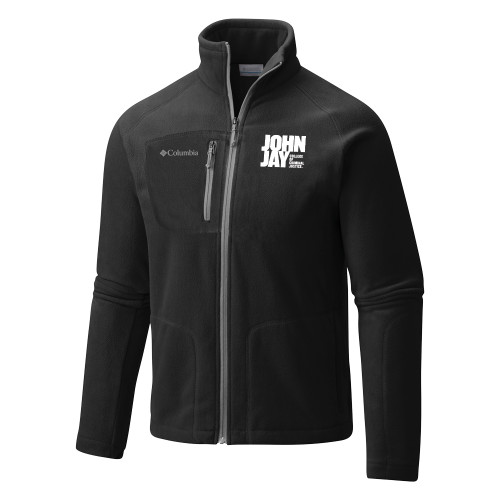 Columbia Black Everest Ridge Fleece Full Zip Jacket-John Jay College of Criminal Justice Primary Mark