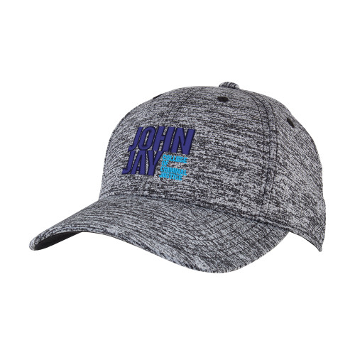 PosiCharge Black/White Electric Heather Hat-John Jay College of Criminal Justice Primary Mark