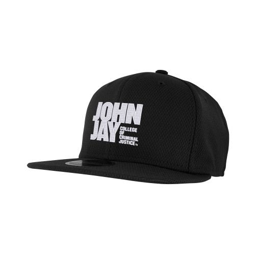 New Era Black Diamond Era 9Fifty Snapback Hat-John Jay College of Criminal Justice Primary Mark