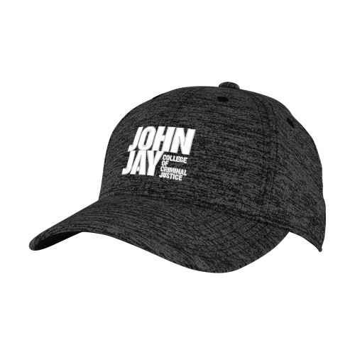 PosiCharge Charcoal/Black Electric Heather Hat-John Jay College of Criminal Justice Primary Mark
