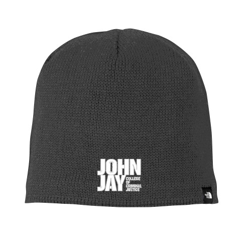 The North Face Asphalt Grey Mountain Beanie-John Jay College of Criminal Justice Primary Mark