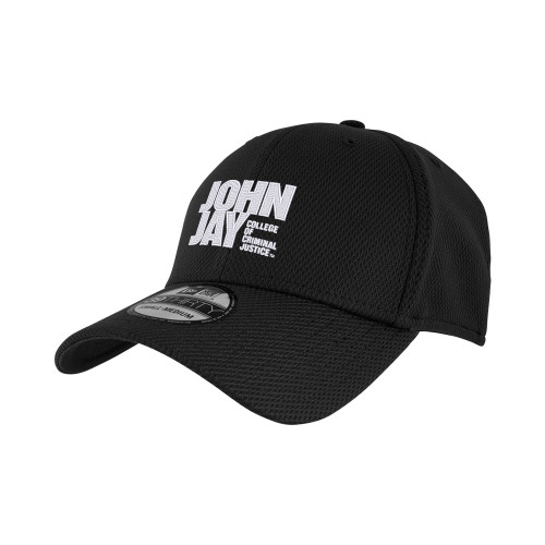 New Era Black Diamond Era 39Thirty Stretch Fit Hat-John Jay College of Criminal Justice Primary Mark