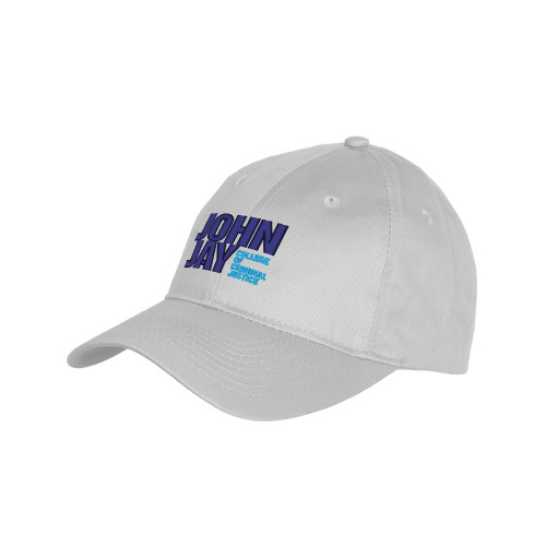 Youth Light Grey Pro Style Hat-John Jay College of Criminal Justice Primary Mark