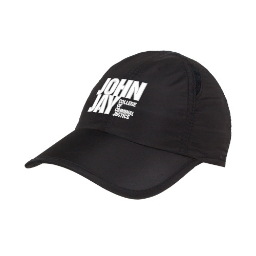Black Performance Cap-John Jay College of Criminal Justice Primary Mark