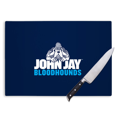 Cutting Board-John Jay College of Criminal Justice Bloodhounds with Bloodhound Mascot