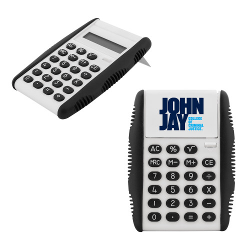 White Flip Cover Calculator-John Jay College of Criminal Justice Primary Mark