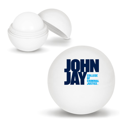 White Lip Moisturizer Ball-John Jay College of Criminal Justice Primary Mark