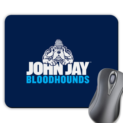 Full Color Mousepad-John Jay College of Criminal Justice Bloodhounds with Bloodhound Mascot